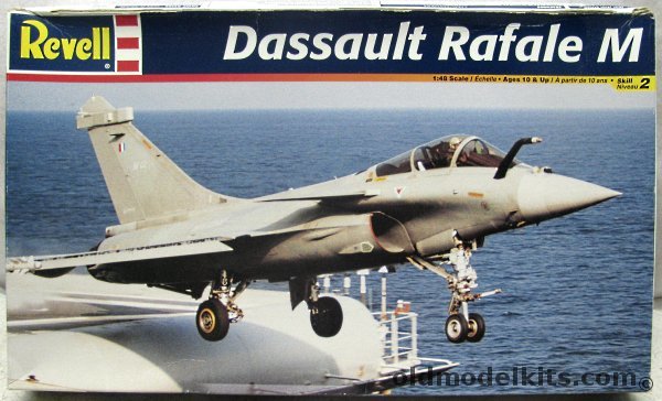 Revell 1/48 Dassault Rafale M - Prototype M02 or Flotille 12F French Navy, 85-5842 plastic model kit
